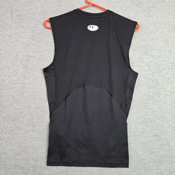 Under Armour Heatgear Men's Black Sleeveless Top Size M NEW - Picture 2 of 5